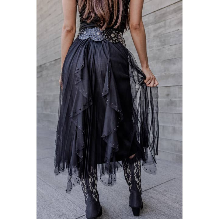 Verte – wholesale Skirt – Women’s – TULLE SKIRT WITH PEARL DETAIL_78S10201