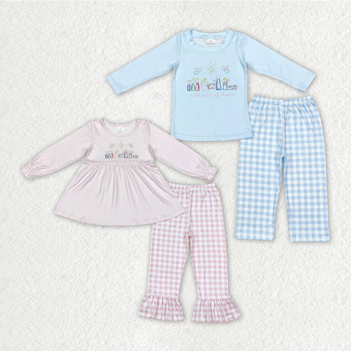 Ensembles de vêtements et pantalons de Noël pour petites filles pour la vente par Aier Wholesale