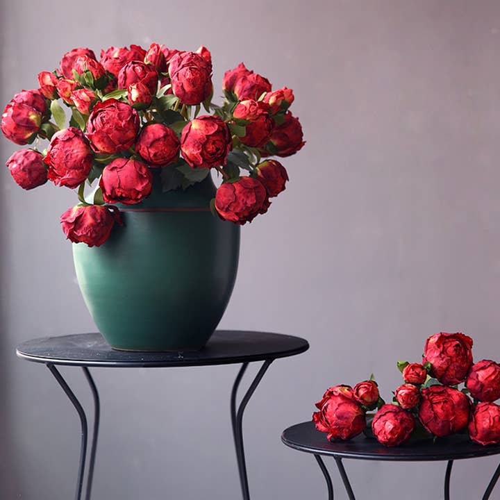 Sweet Home Deco - Wholesale Artificial flowers - 14''T Silk Peony Bud Bouquet, 11 Single Stem Peony Buds7