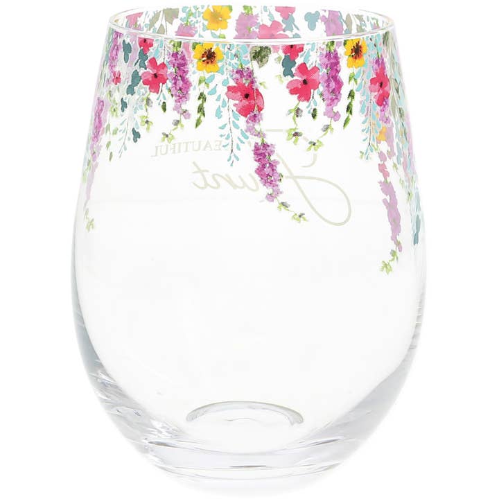 Pavilion – wholesale Wine glass – Beautiful Aunt - Gift Boxed 17 oz Stemless Wine Glass