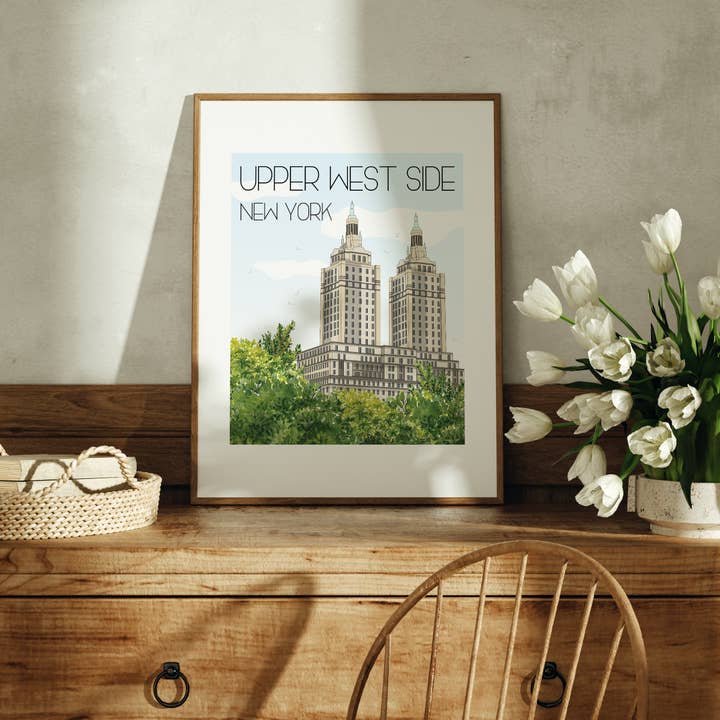 Stampa artistica New York — Upper West Side per la vendita all'ingrosso da parte di Fox Burrow Designs