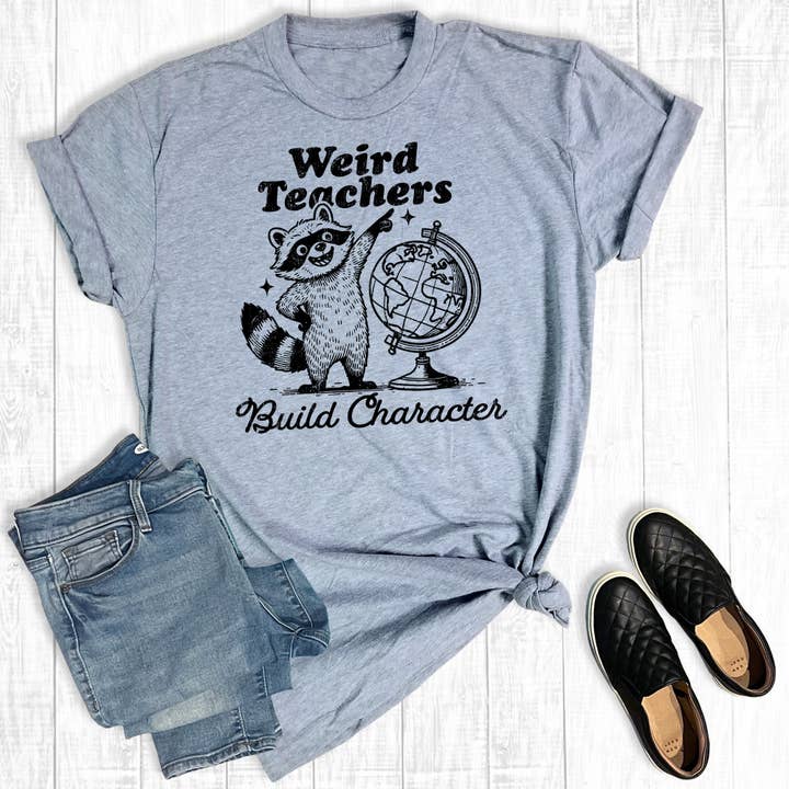 Funny Weird Teachers Build Character Graphic Tee for wholesale by The Way Down South