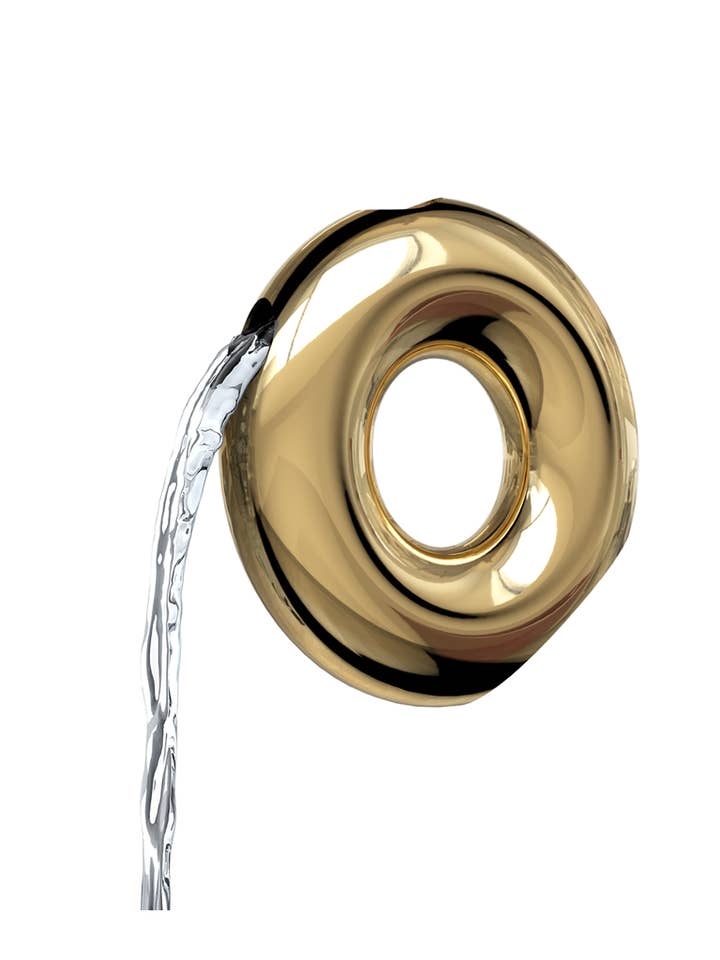 Tazza e vaso da bagno O | Oro | Uvtuvo Modern Judaica per la vendita all'ingrosso da parte di Uvtuvo