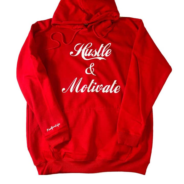Hustle & Motivate - Red/White for wholesale by Koolforlife Inc