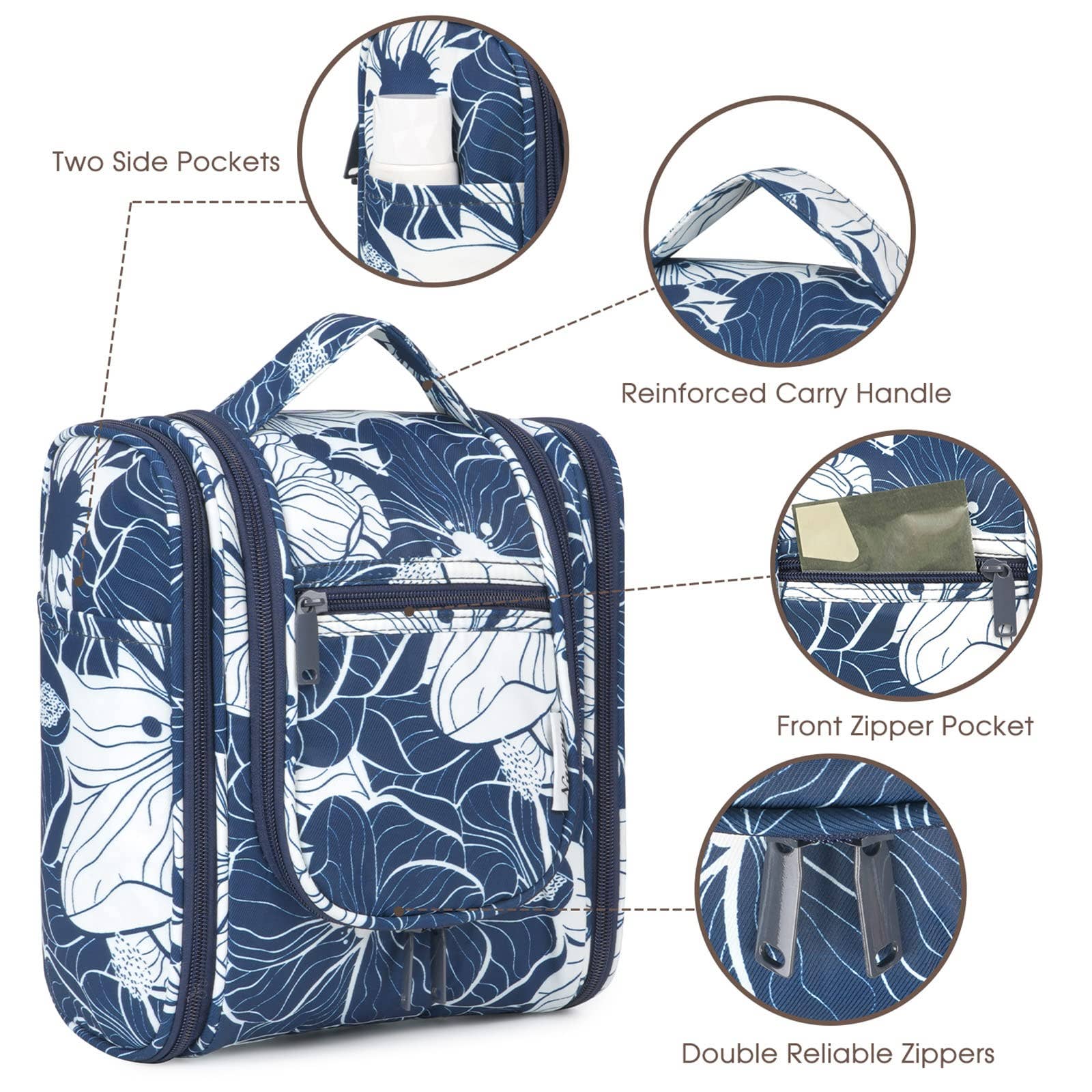 wandf - Wholesale Toiletry Bag - Women's - Hanging Travel Toiletry Cosmetic Bag for Women56