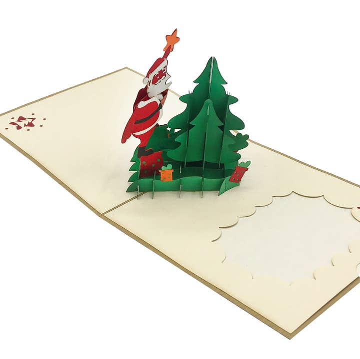 Origami Surprise Card Tree with Star for wholesale by RF Distribution