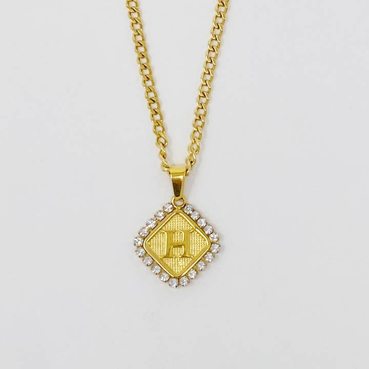 Ellison+Young - Wholesale Pendant/Charm Necklace - Aztec Delight Initial Necklace3