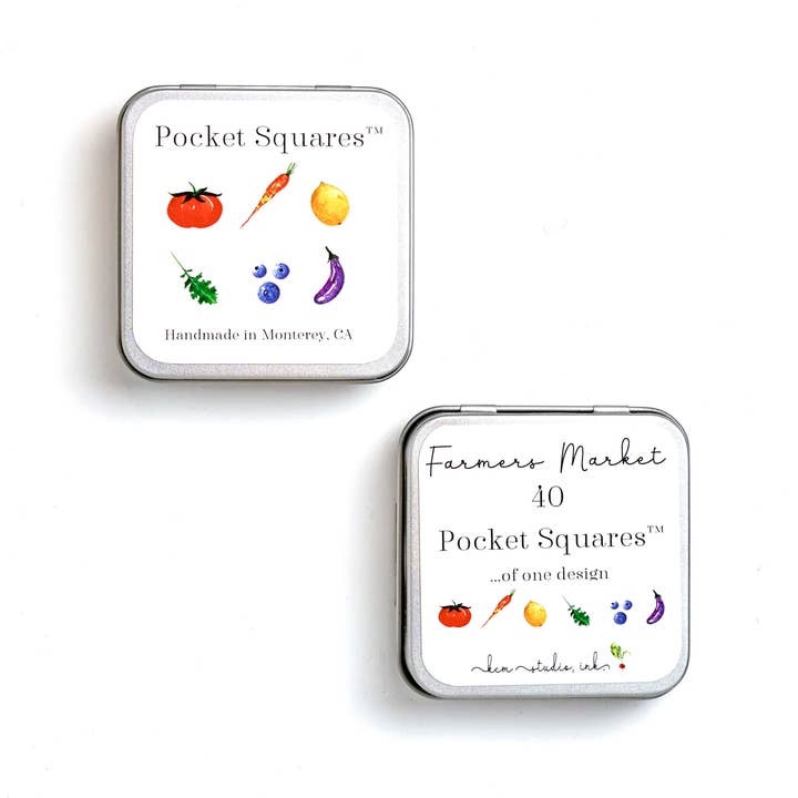 Pocket Squares™ 40 Cartes de Correspondance - Marché Fermier pour la vente par KCM Studio INK