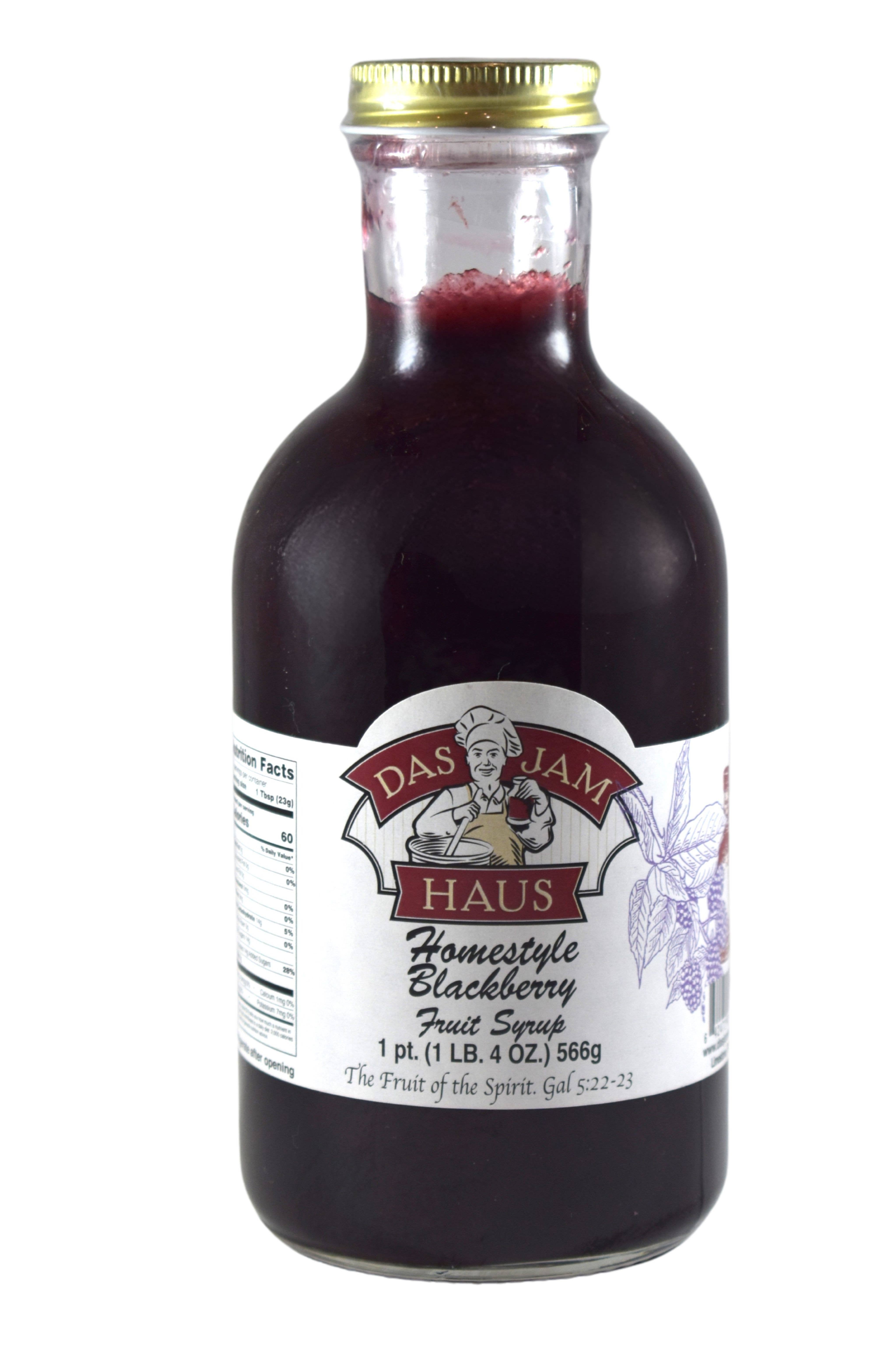 Das Jam Haus - Wholesale Gearomatiseerde siroop - Siroop met braambessen0