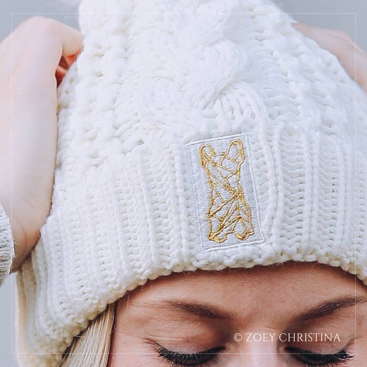 Zoey Christina - Wholesale Beanie - Women's - French Bulldog Winter Hat