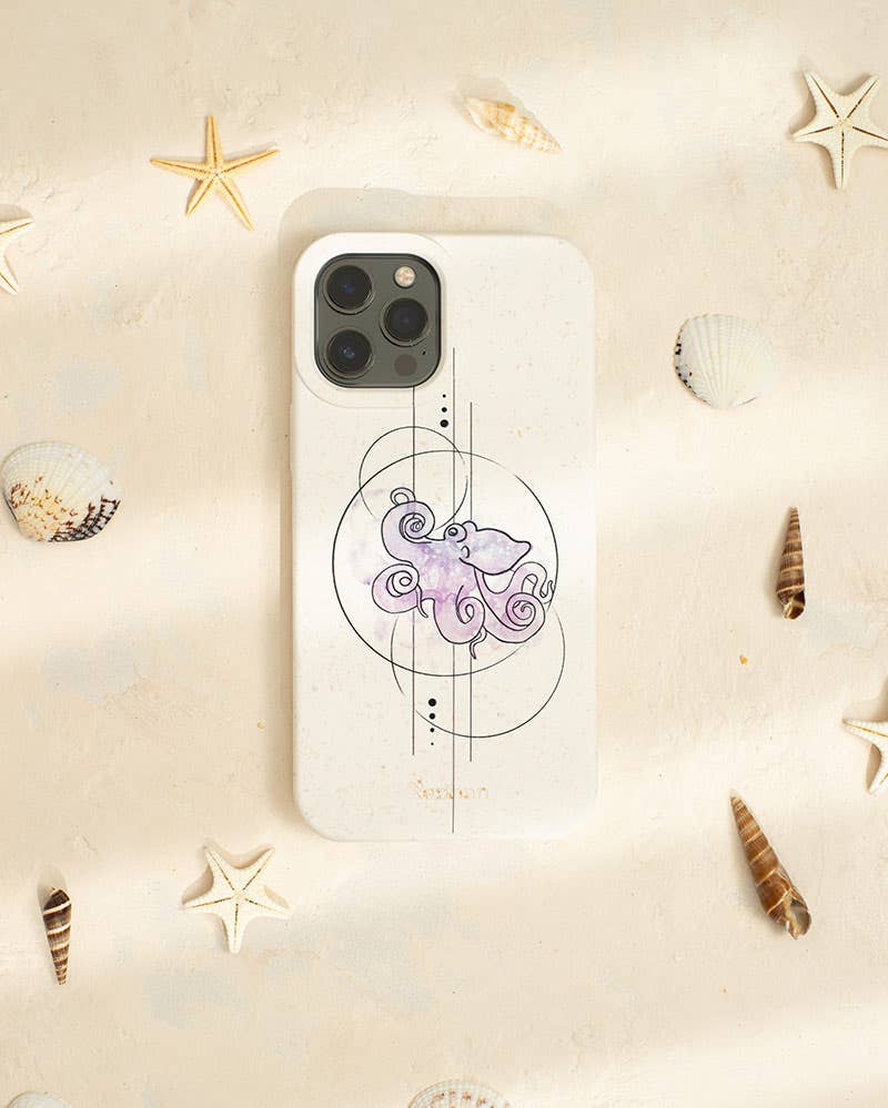 Redhan - Wholesale Phone Case - Women's - Biodegradable and Eco-friendly Phone Case in white - Octopus3