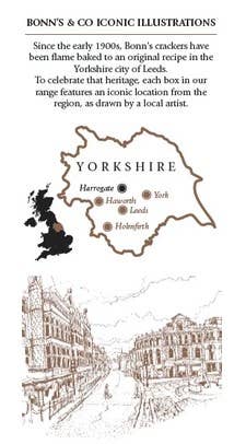 Rakusen's - Wholesale Crackers - NEW BONNS SEA SALT & BLACK PEPPER YORKSHIRE HARROGATE PACK2