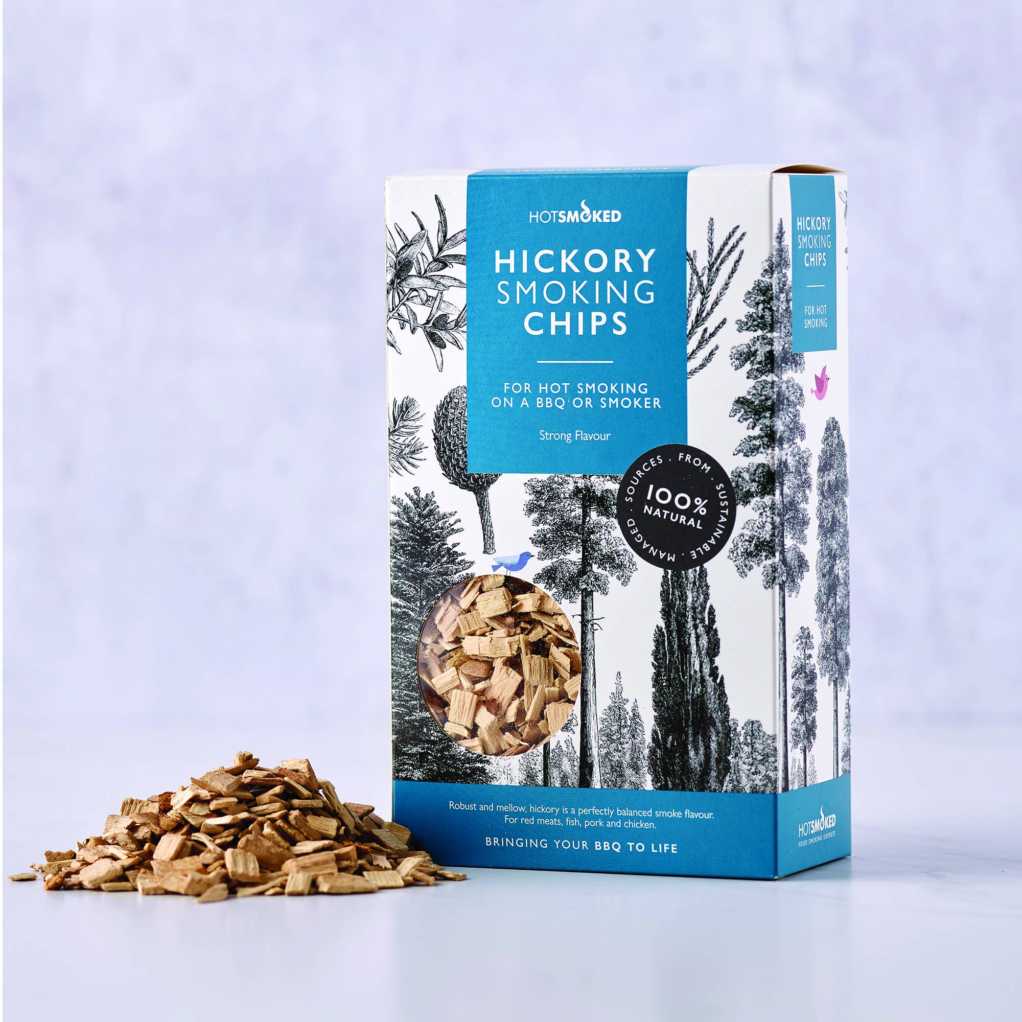 Hot Smoked – wholesale BBQ sauce – Hickory BBQ Chips1