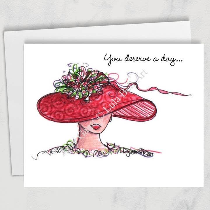 Lula Bell Cards and Gifts - Wholesale Birthday Card - Birthday - Red Diva Greeting Card