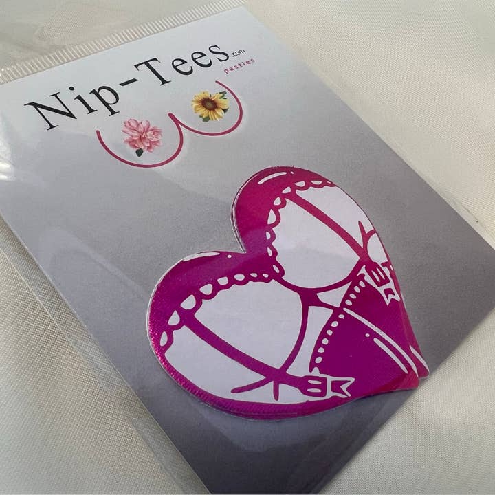 Niptees - Wholesale Nipple Pasties - Women's - Cheeky Booty Heart Nipple Cover Pasties4