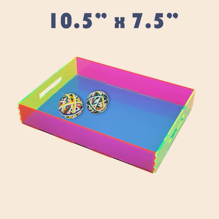 MPBimage - Wholesale Desk organiser - Blue / Neon Pink / Neon Green Desk Setup1