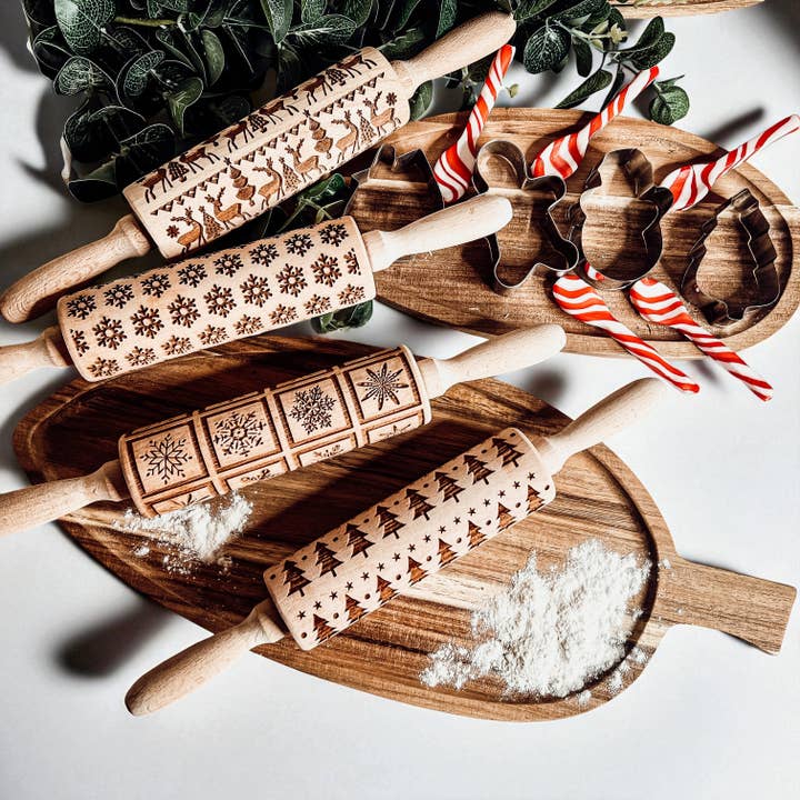 Gia Roma - Wholesale Rolling Pin - Spring Kitchen Gifts + Easter Baking, Rolling Pin for cookie80