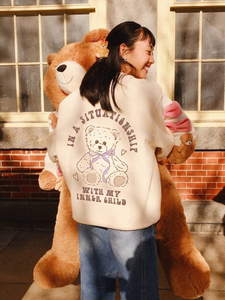 In A Situationship Graphic Sweatshirt for wholesale by Mure and Grand