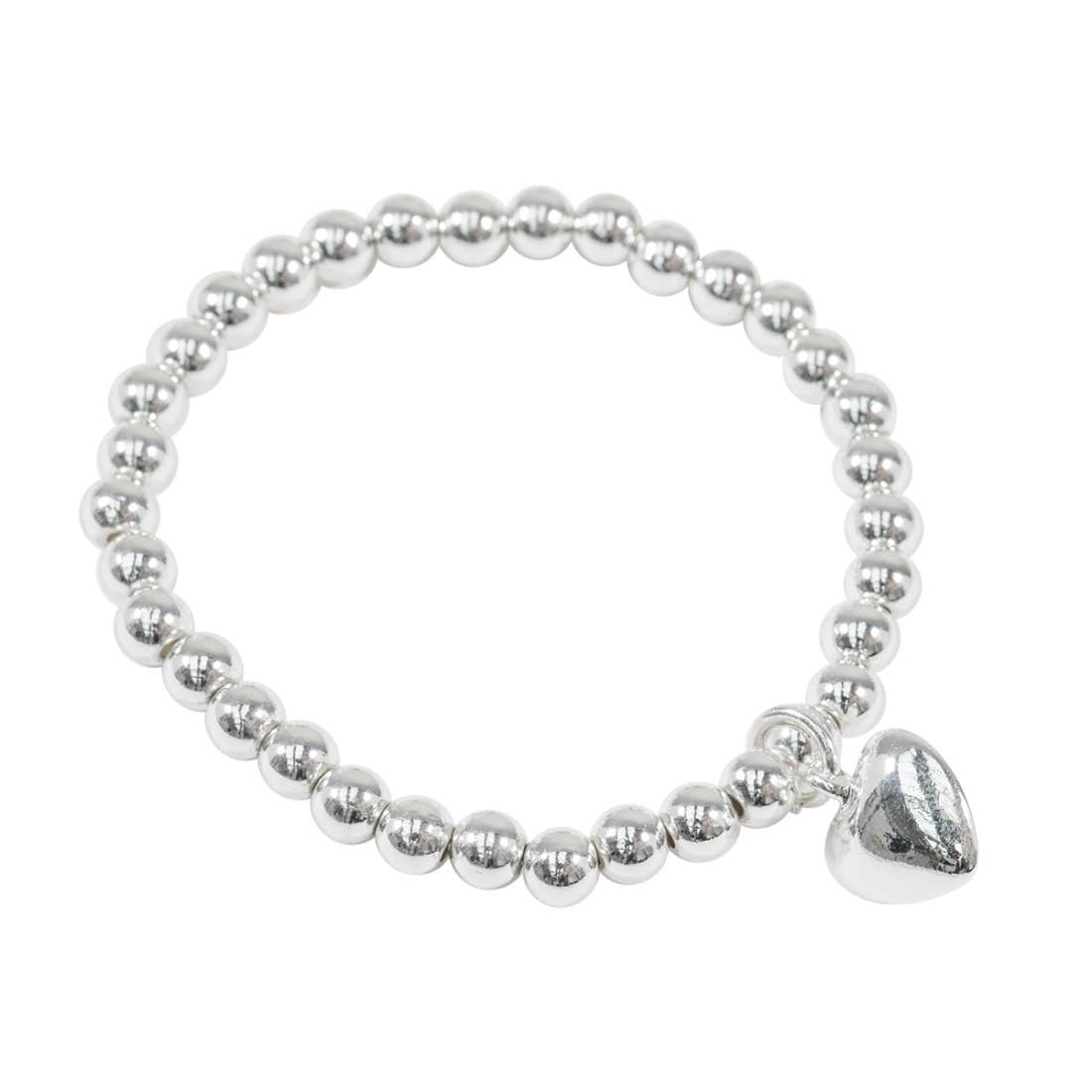 Lovethelinks Ltd – wholesale Charm/dangle bracelet – Ball Bracelet with Puffed Heart Charm3