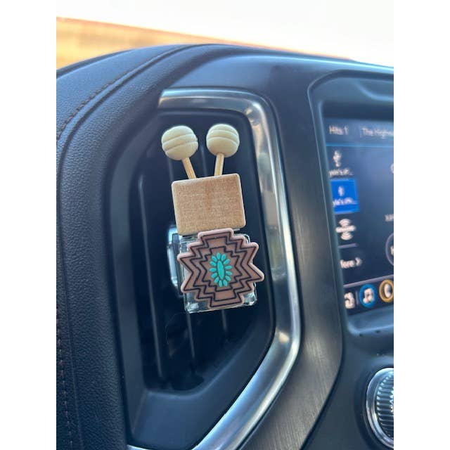 The Prickly Five - Wholesale Reed Diffuser - Aztec Turquoise Vent Clip Diffuser