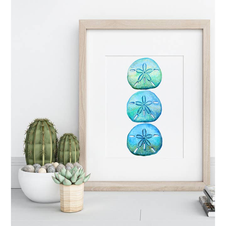 Impressão de Arte Watercolor com três dólares de areia por atacado de The Ship's Hold