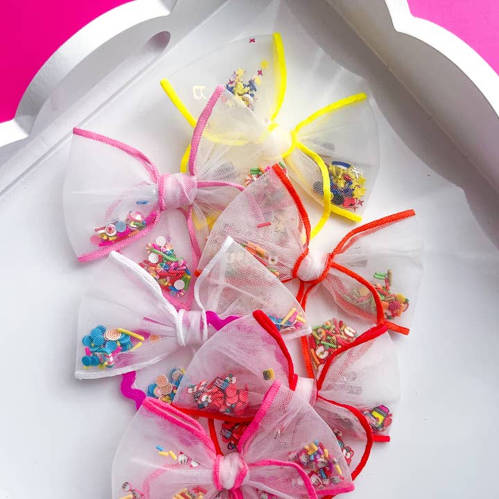 Sparkling New Baby, LLC. - Wholesale Hair bow – Kids - First Day Back To School Shaker Bow3