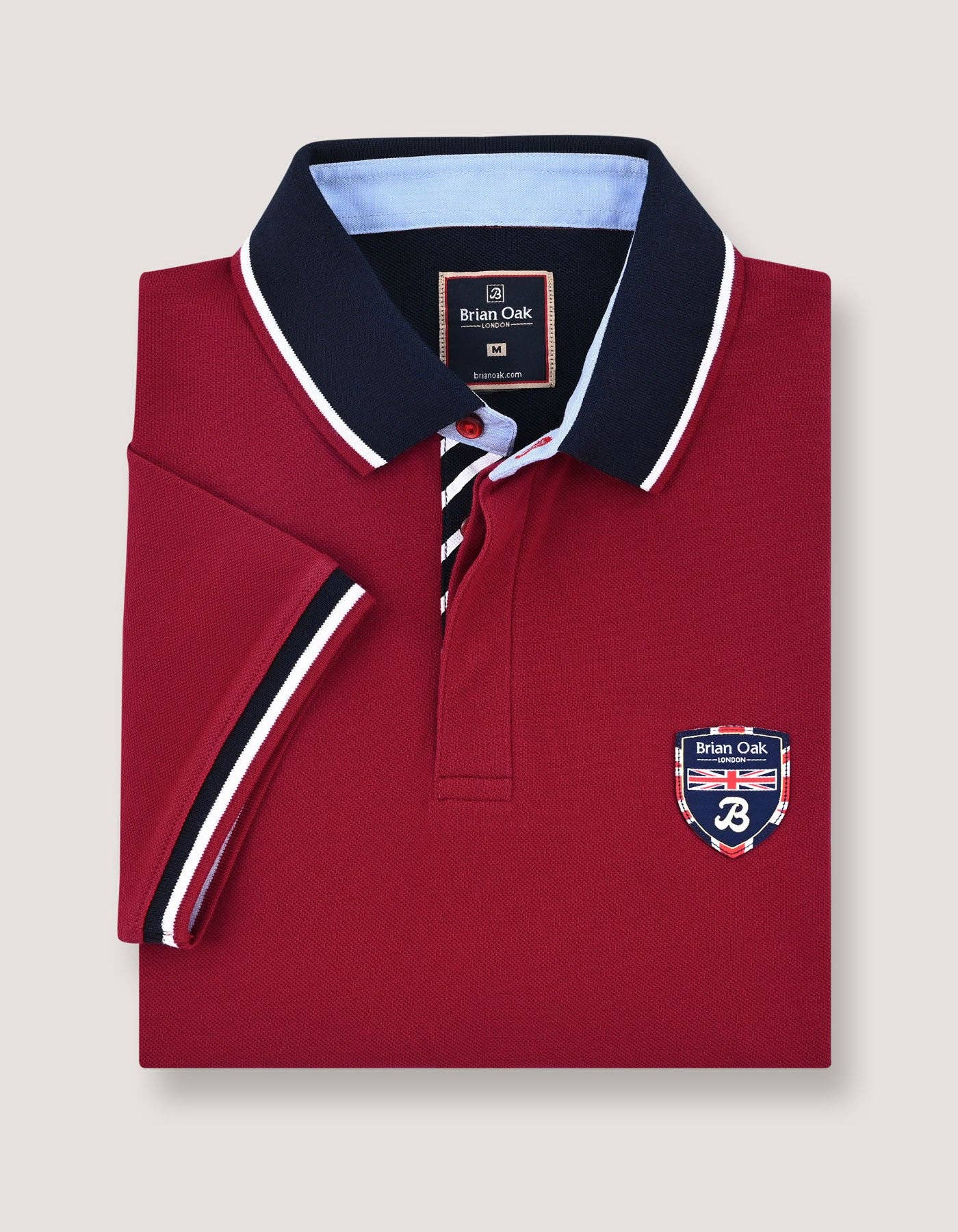 Brian Oak Limited - Wholesale Polo - Men's - Red Designer Polo Shirt4