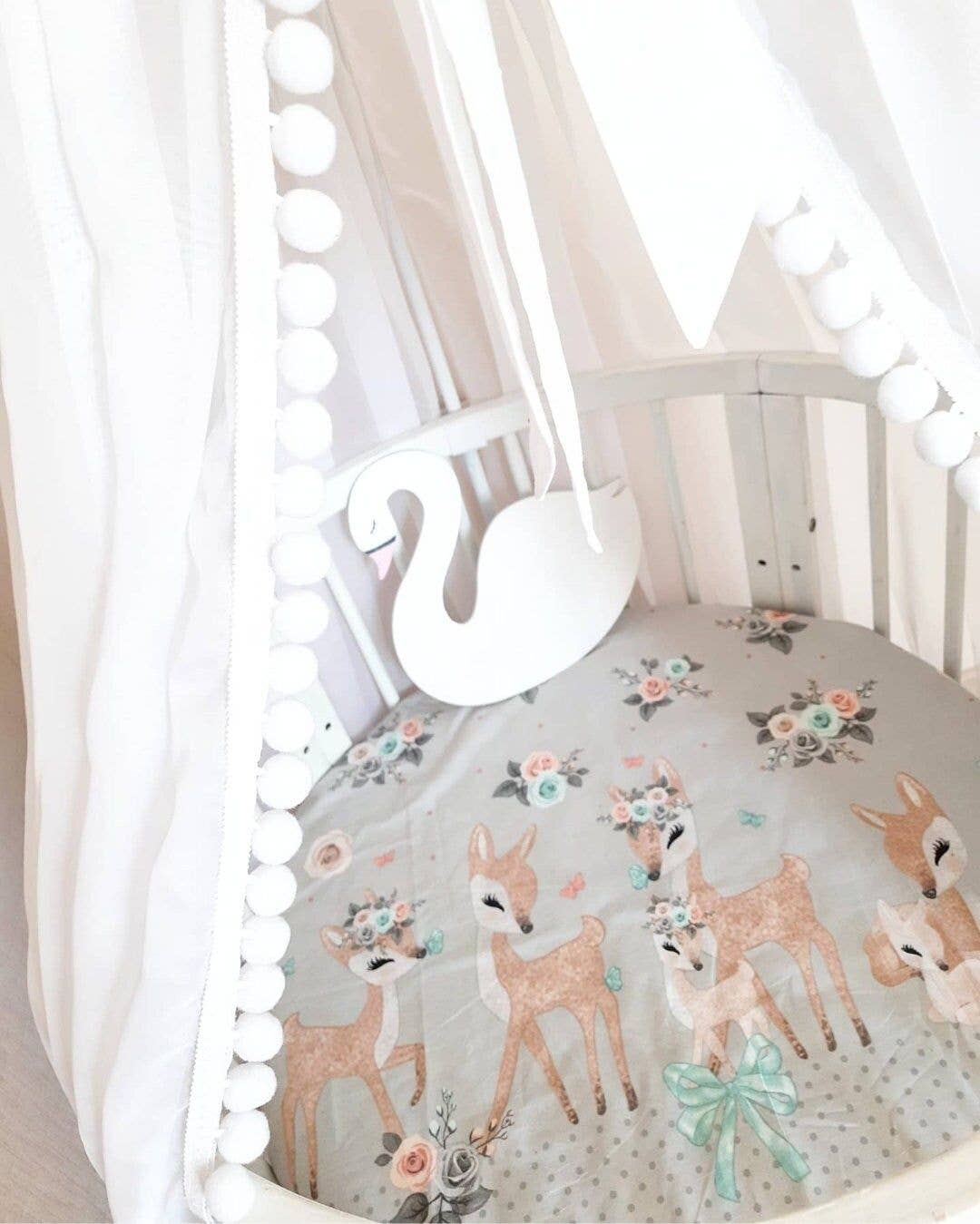 Allbright Kids – Cama Canopy - Crianças e bebés por atacado – Cama de tule com dossel para berçário5