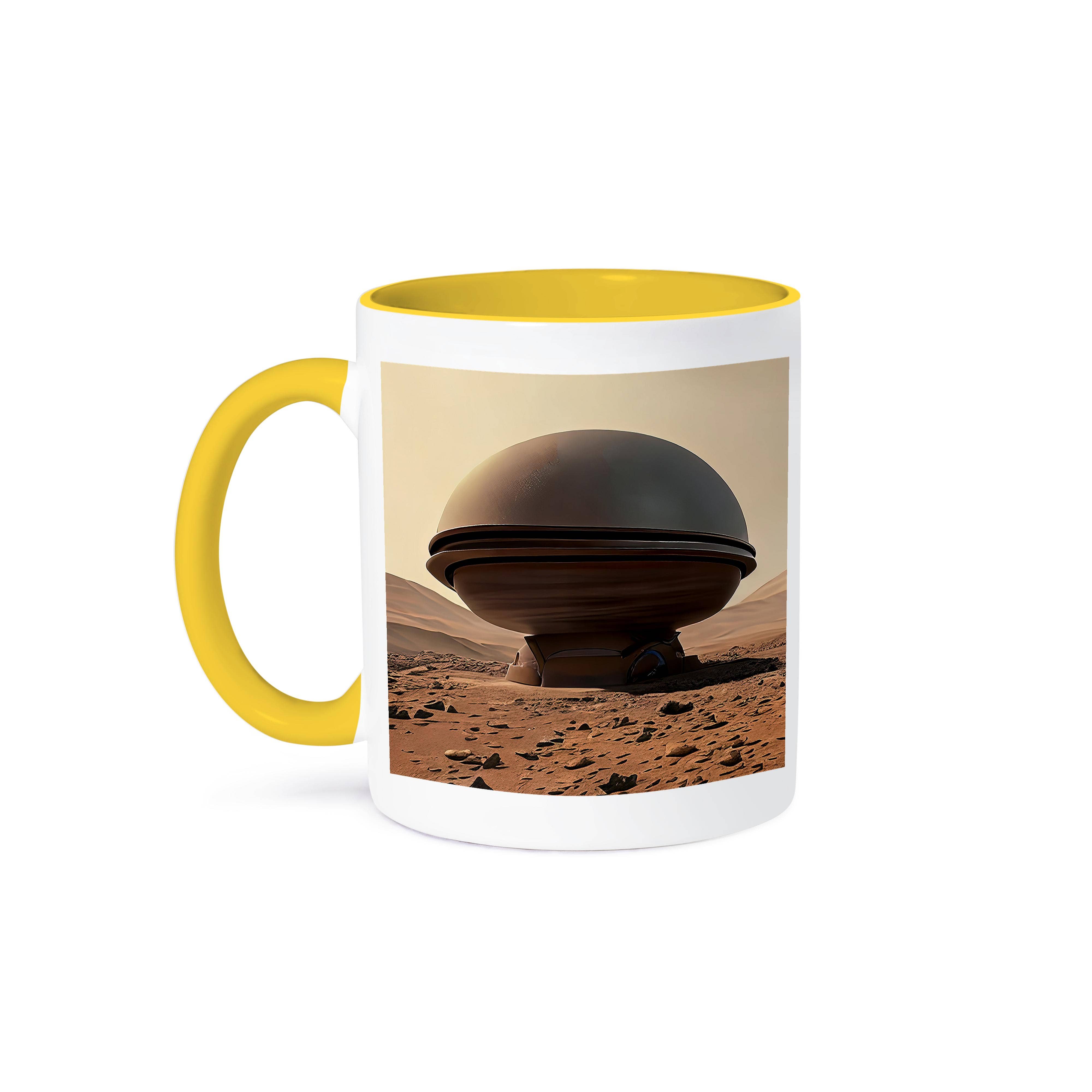 3dRose - Wholesale Coffee Mug - 3dRose, Automatic weather station in the middle of Mars desert digital art, Mug0