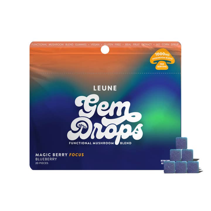 LEUNE Lab - Wholesale Oral Supplement/Vitamin - Magic Berry Gem Drops - Functional Mushroom Gummies