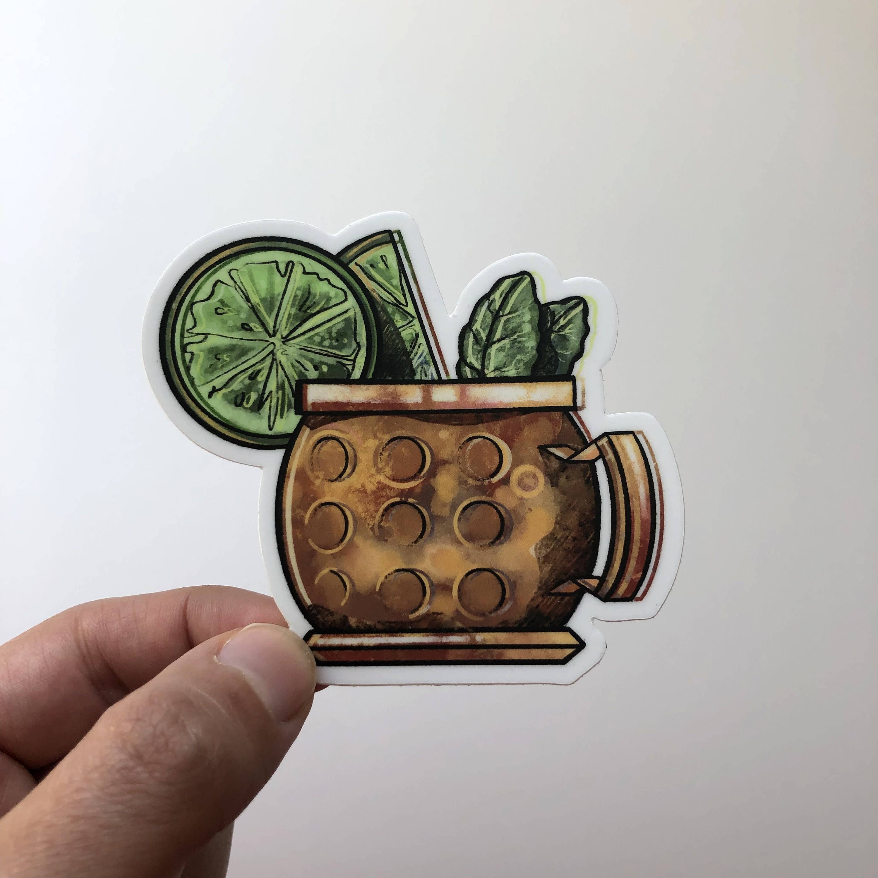 Bring Aloha - Wholesale Sticker - Moscow Mule Sticker, Waterproof Outdoor Vinyl 3" X 2.69"2