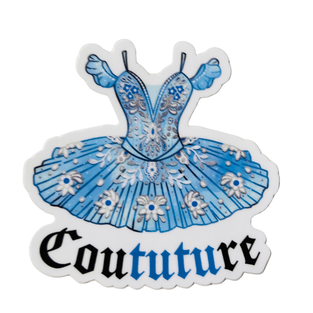 Denali & Co. – wholesale Sticker – Coututure Tutu Dance Sticker, 3" x 3"1