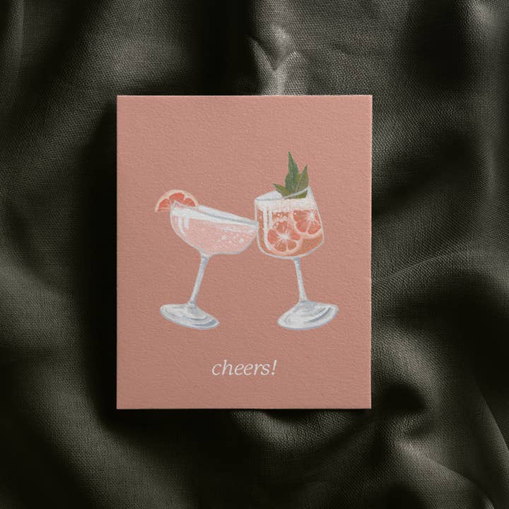 Natasha Vanderburg Co. - Wholesale Everyday Greeting Card - Cocktail Cheers Card
