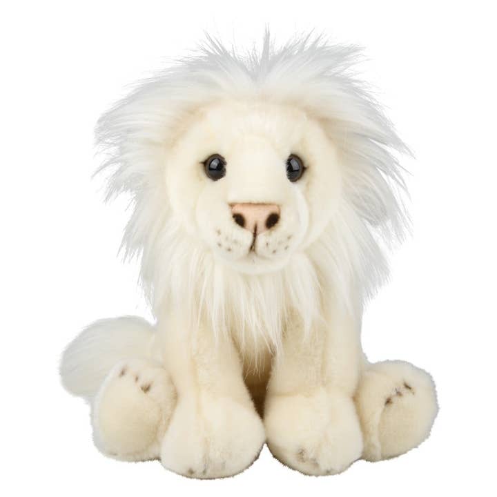 12" HEIRLOOM FLOPPY WHITE LION LLB Plush Toys for wholesale by La Luna Bella - Toys