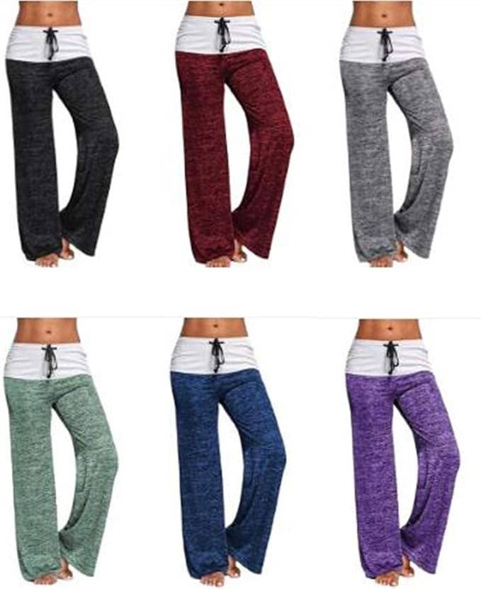 Syrrios Gifts LLC - Wholesale Lounge Sweatpants/Joggers - Women's - Women’s Cozy Pajama Lounge Pants Wide Leg High Waist 7