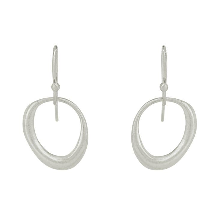 organic circle earrings for wholesale by Philippa Roberts
