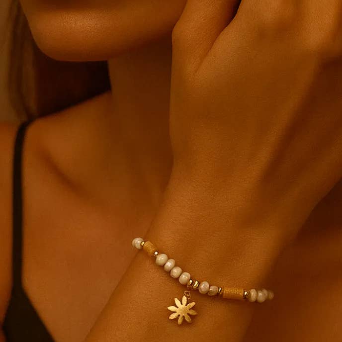 Acero Beaded Bracelet with Decorative Charm for wholesale by Domoflor s.l