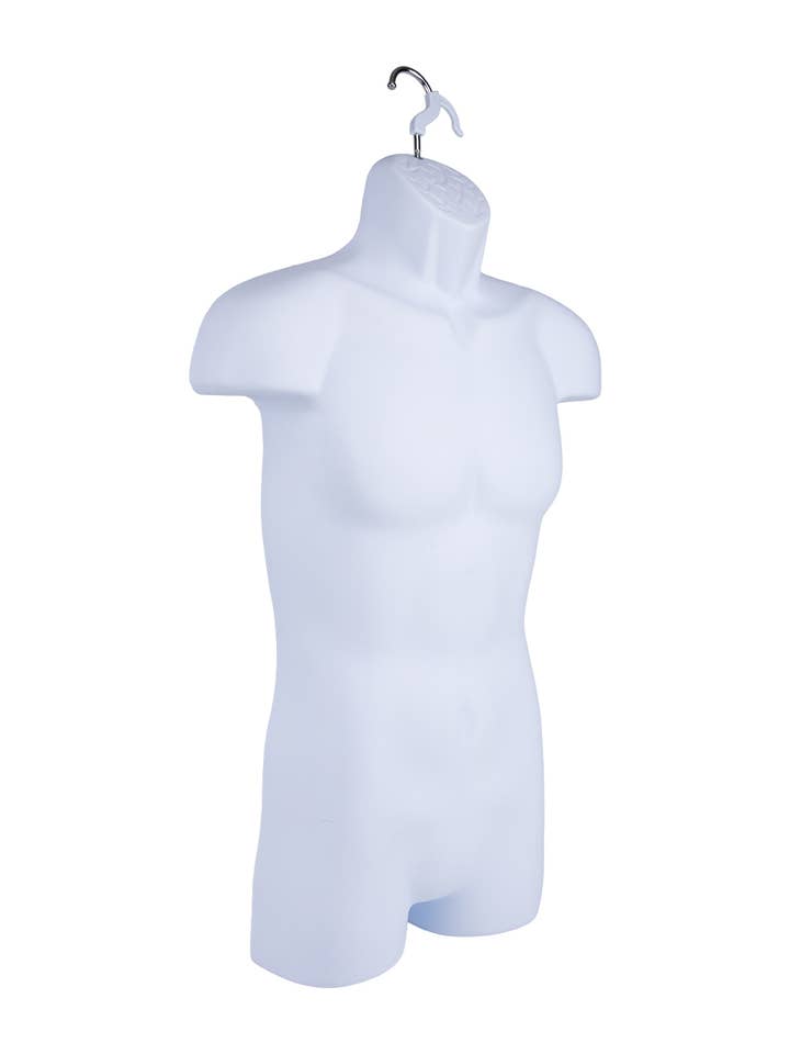 Male Molded Torso Form With Hook for wholesale by Store Supply Warehouse