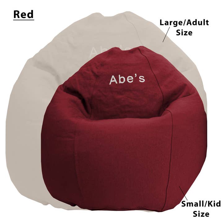 ComfyBean Adult Bean Bag Lounger - Organic Cotton for wholesale by Bean Products