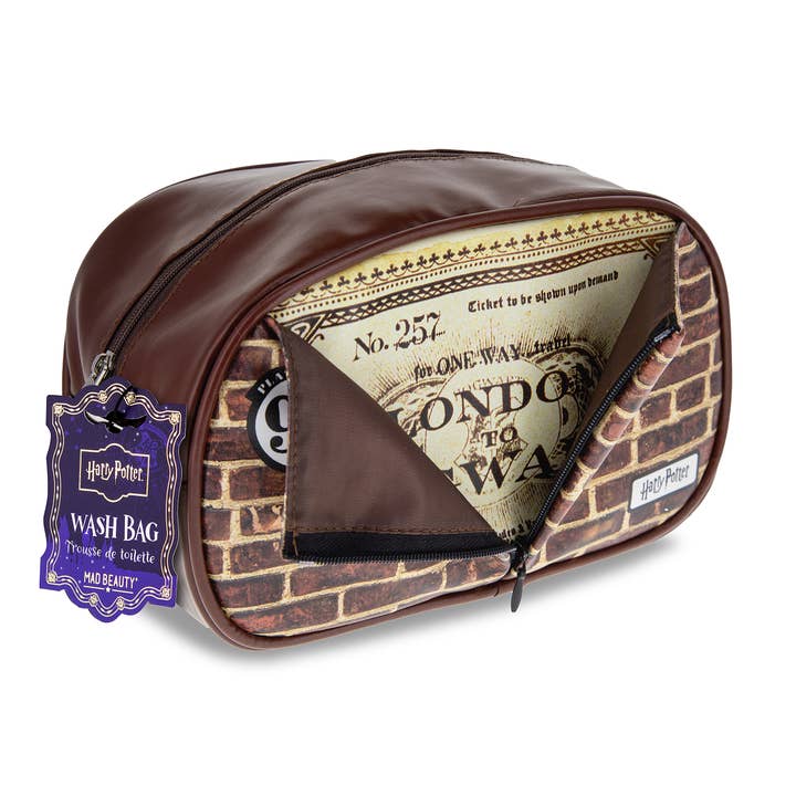 Harry Potter Cosmetic Bag, Platform 9 3/4 for wholesale by Mad Beauty USA LLC