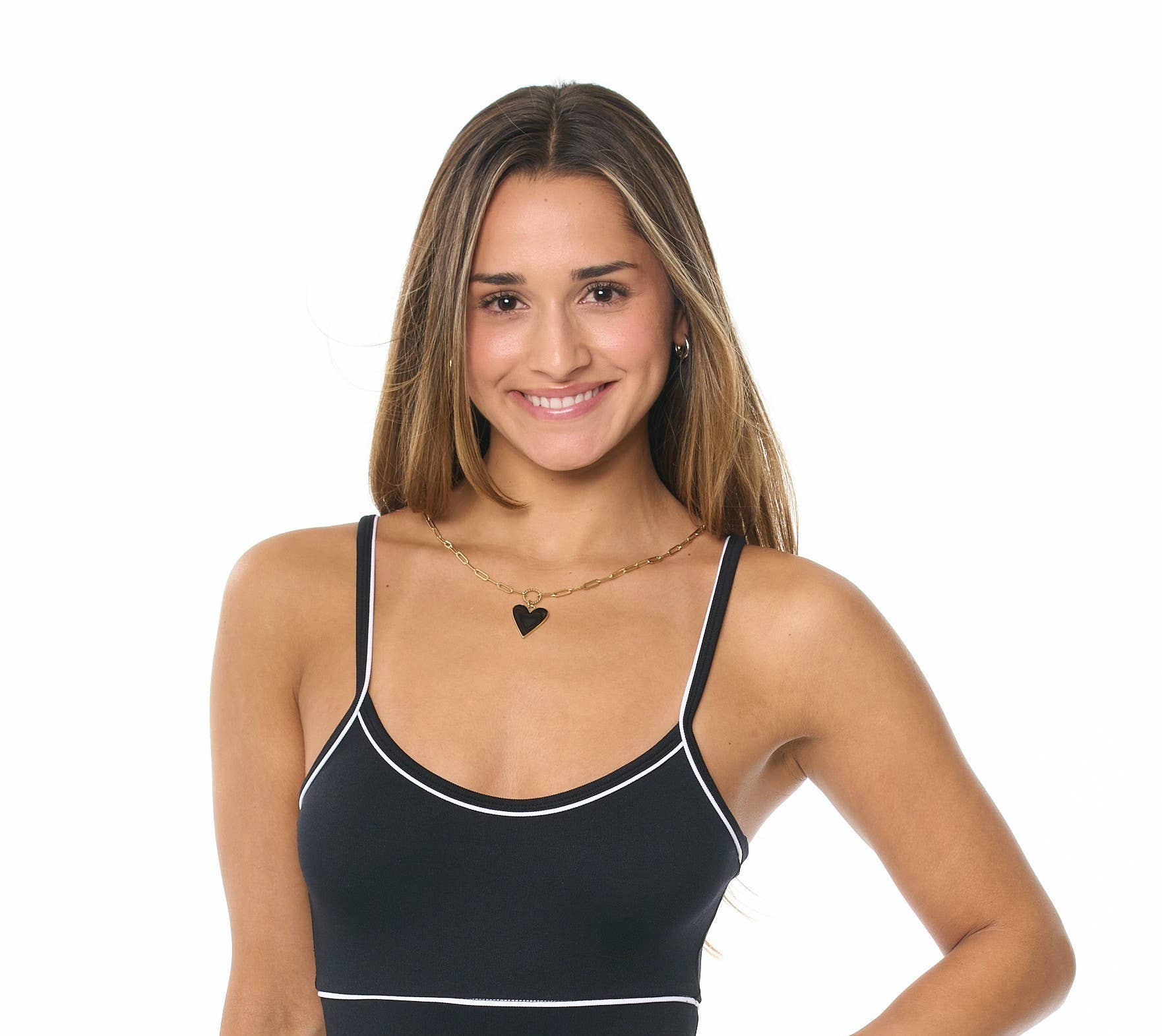 Malibu Sugar - Wholesale Pendant/Charm Necklace - Enamel Heart on Gold Chain Necklace Valentine's Day Gift2