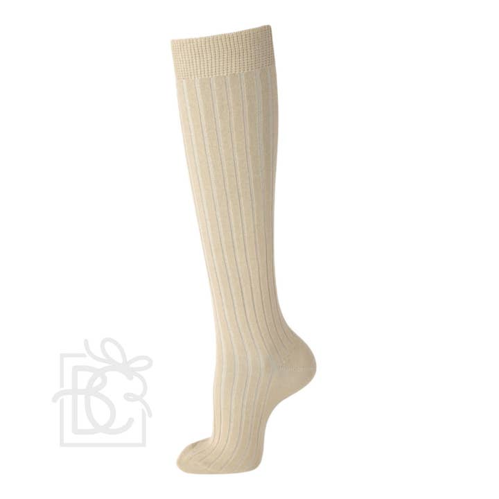 Carlomagno - Wholesale Socks - Unisex - Scottish Yarn Ribbed Knee high Socks