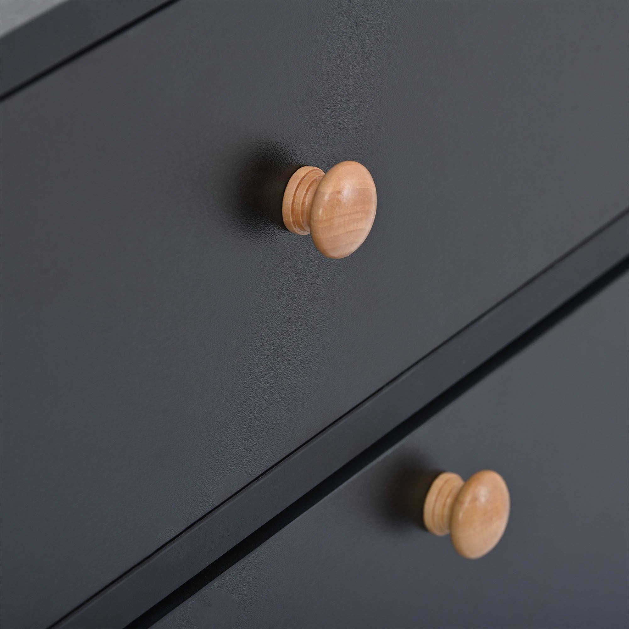 39F Inc. - Wholesale Shoe Rack - Modern Black Tipping Bucket Shoe Cabinet (4 Drawers, 2-Tier)16