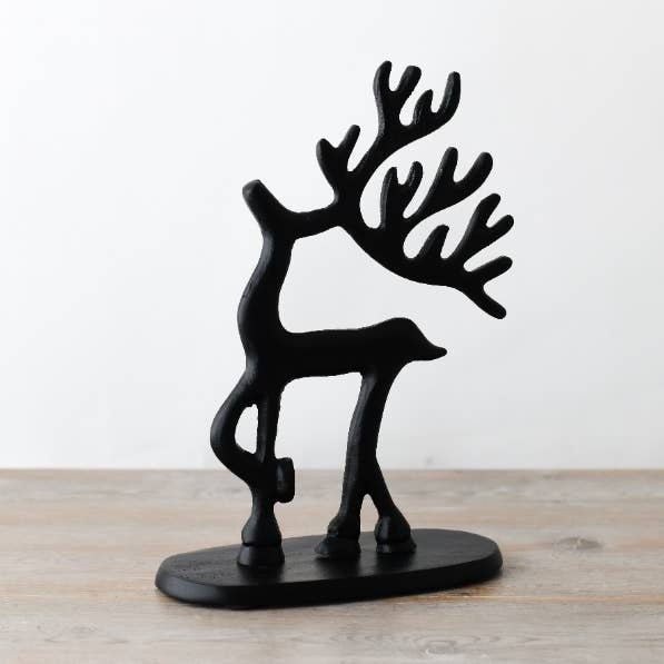 Renna nera, 20 cm per la vendita all'ingrosso da parte di Gainsborough Giftware x Portland Living