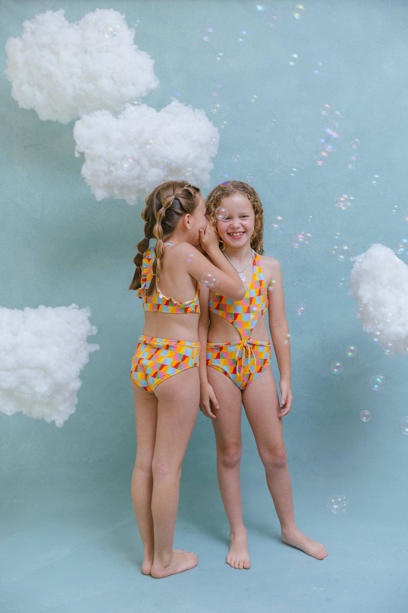 Bubble Children's Swimsuit in Multicolor Pattern for wholesale on Faire0