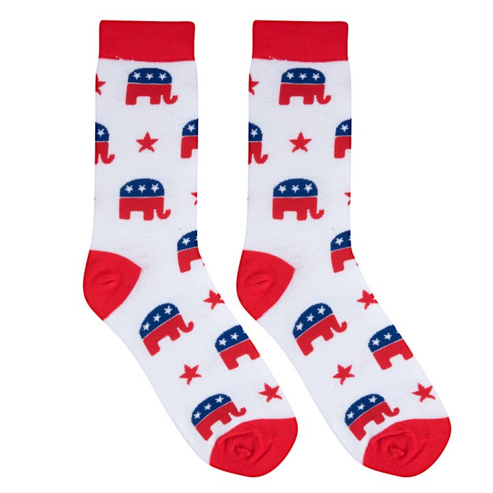 Crazy Socks - Wholesale Socks - Men's - Crazy Socks - Mens Crew - Republican
