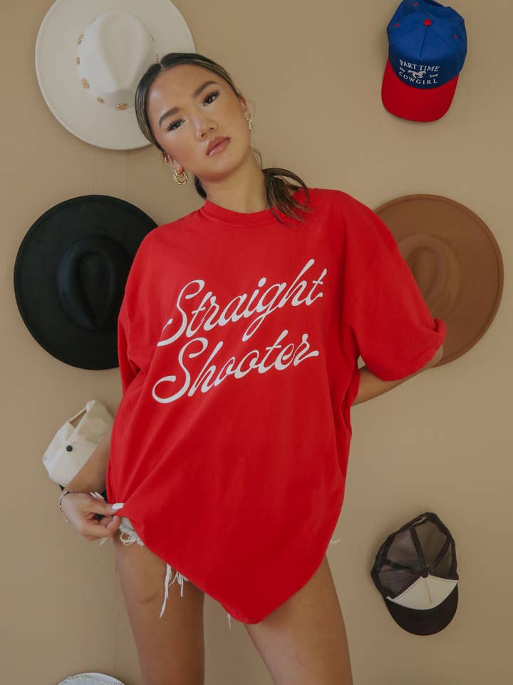 CHARLIE SOUTHERN - Wholesale Screen Printed T-Shirt - Women's - Straight Shooter T-Shirt (FRONT + BACK)