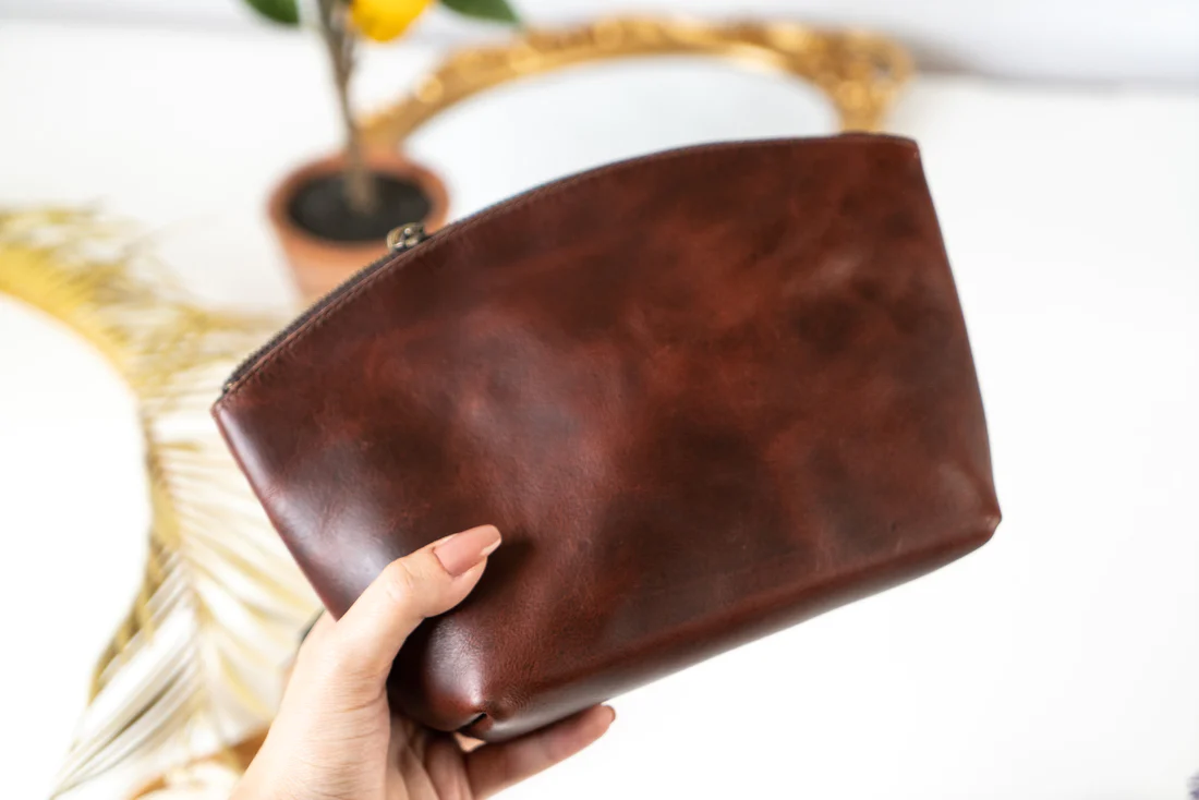 VELLAIRE - Wholesale Makeup/Cosmetic Bag - Leather Eclipse Makeup Bag | LB5