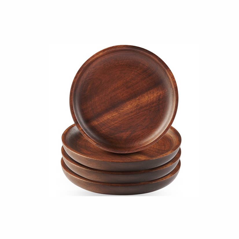 Godinger – wholesale Coasters – Set of Four Wood Coasters0