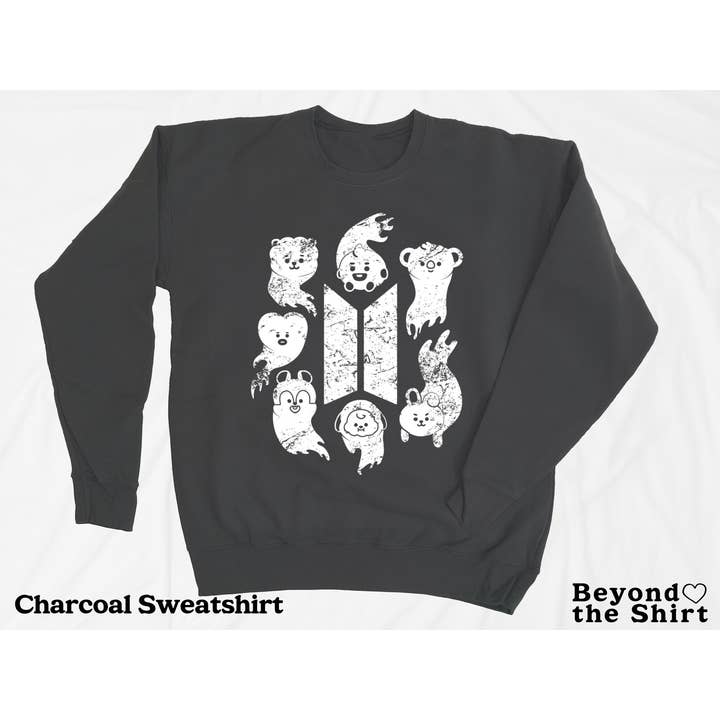 BeyondtheShirt - Wholesale Screen Printed T-Shirt - Unisex - BT21 BTS Ghosts Halloween T-Shirts and Sweatshirts2
